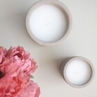 Vela Com Castiçal De Cimento Fendi Grande | Formosinha